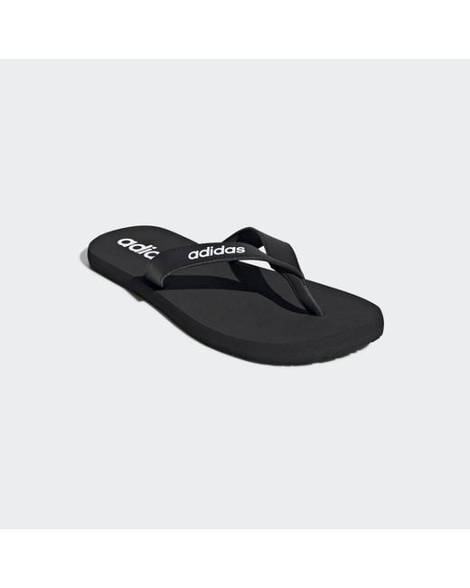 Adidas Black Eezay Flip-Flops