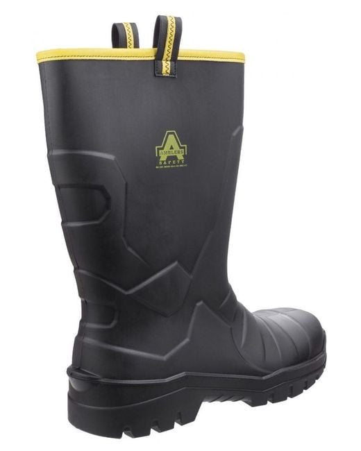 Amblers Black As1008 Full Safety Rigger Boot for men