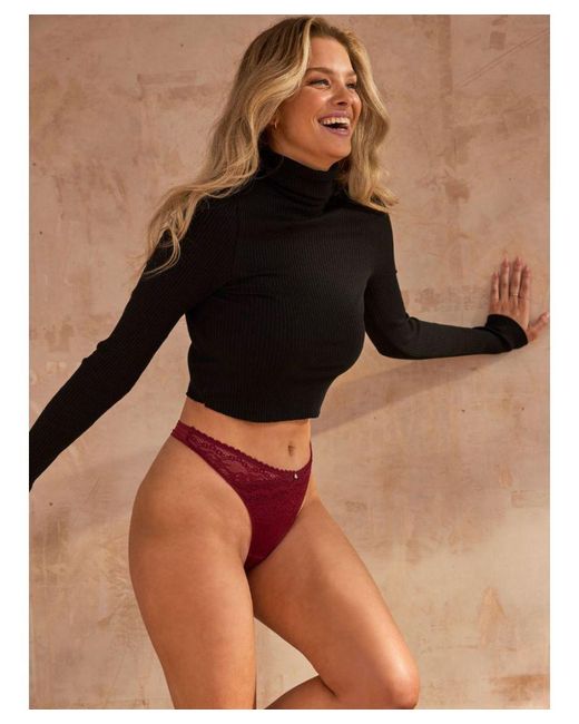 Panache Red Alexis Thong