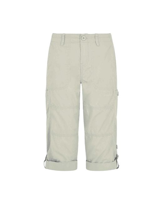 Weird Fish Natural Ladies Salena 3/4 Shorts (Oyster)
