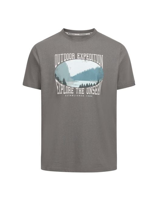 Trespass Gray Gallon Casual T-Shirt Smoke) for men