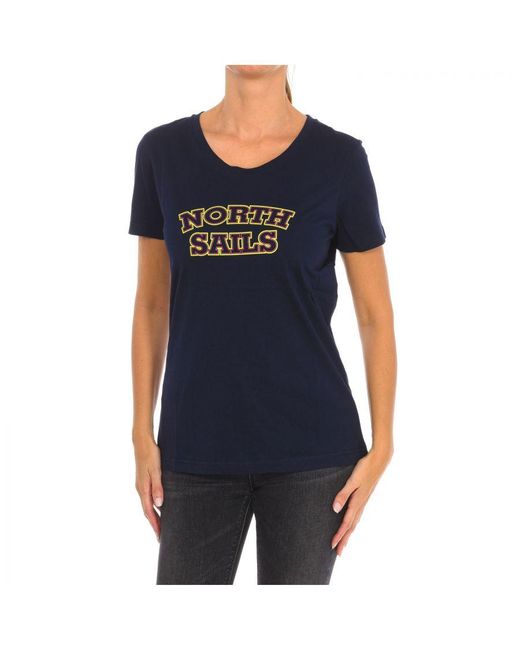 North Sails Blue Womenss Short Sleeve T-Shirt 9024320