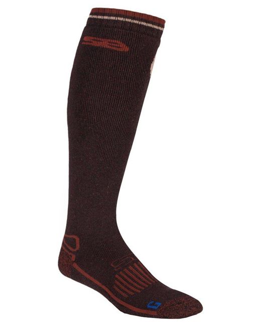 Storm Bloc Brown Extra Long Knee High Wool Blend Thermal Boot Socks For Wellies for men