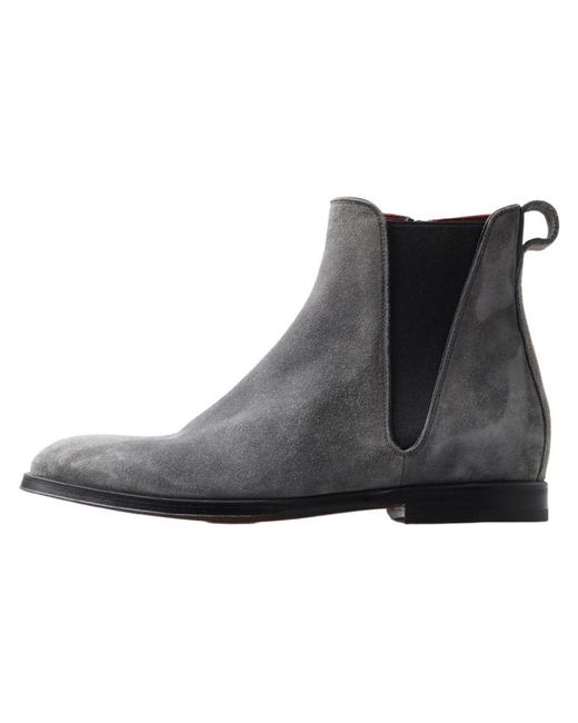 Dolce & Gabbana Black Exclusive Leather Chelsea Boots for men