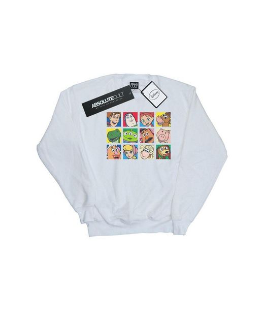 Disney White Toy Story Character Squares Sweatshirt () for men