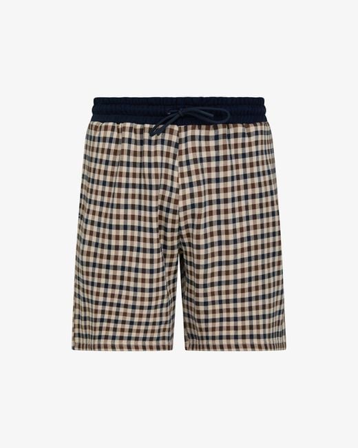 Aquascutum Multicolor Club Check Shorts for men