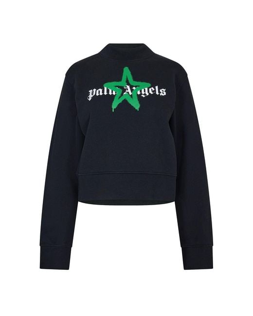 Palm Angels Blue Star Fit Crew
