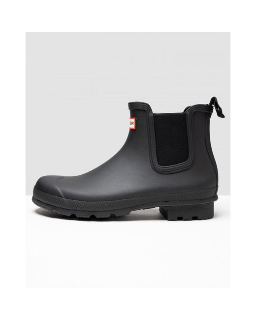 Hunter Black Original Chelsea Boots for men