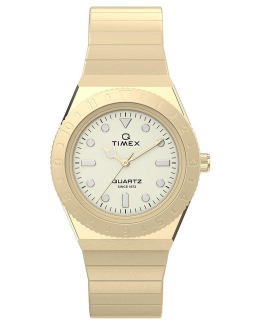 Timex Metallic Q Sport Watch Tw2Y57500 Stainless Steel