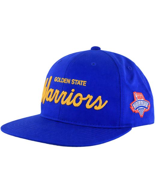 Mitchell & Ness Blue Nba Golden State Warriors Draft Series Cap Cotton