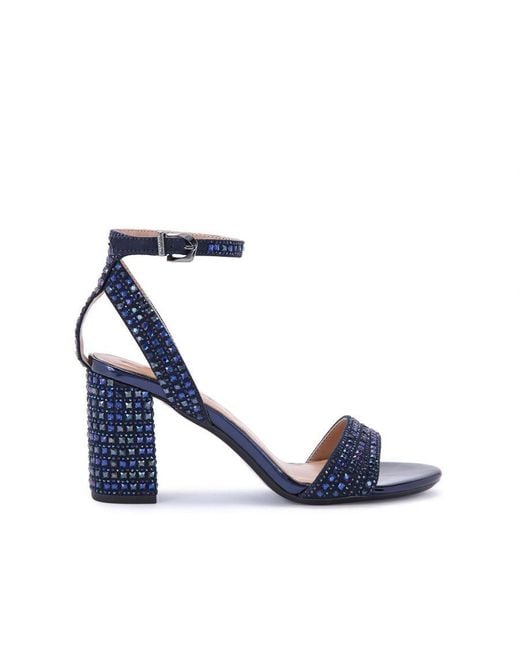 Carvela Kurt Geiger Blue Kianni Embellished Heeled Sandals