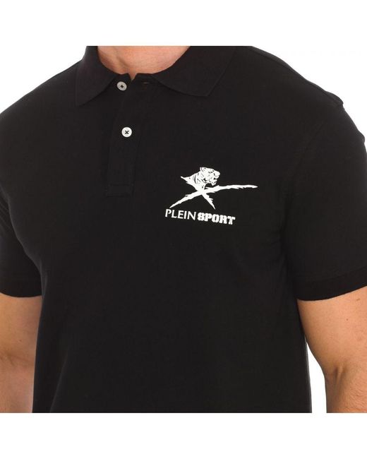 Philipp Plein Black Pips506 Short-Sleeved Polo Shirt for men