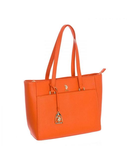 U.S. POLO ASSN. Orange Beuje5697Wvp Shopping Bag