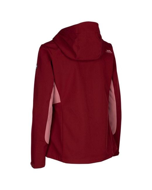 Trespass Red Ladies Eckwood Soft Shell Jacket (Dark Cherry)