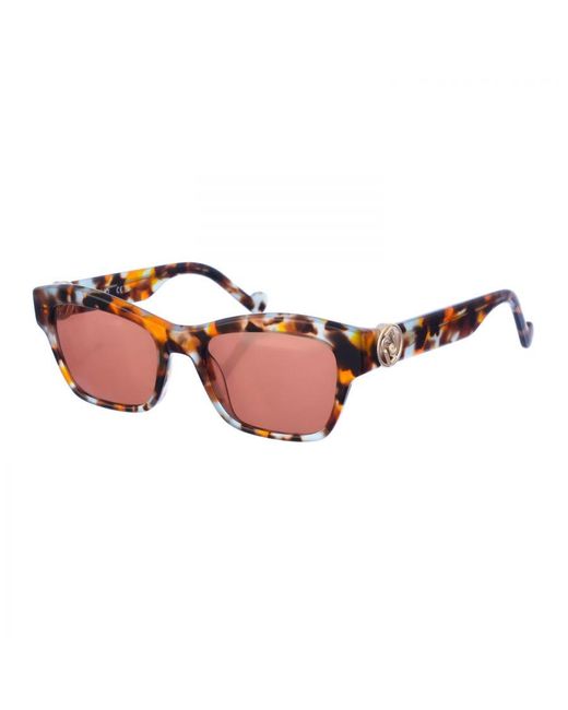 Liu Jo Pink Acetate Sunglasses With Rectangular Shape Lj769Sr