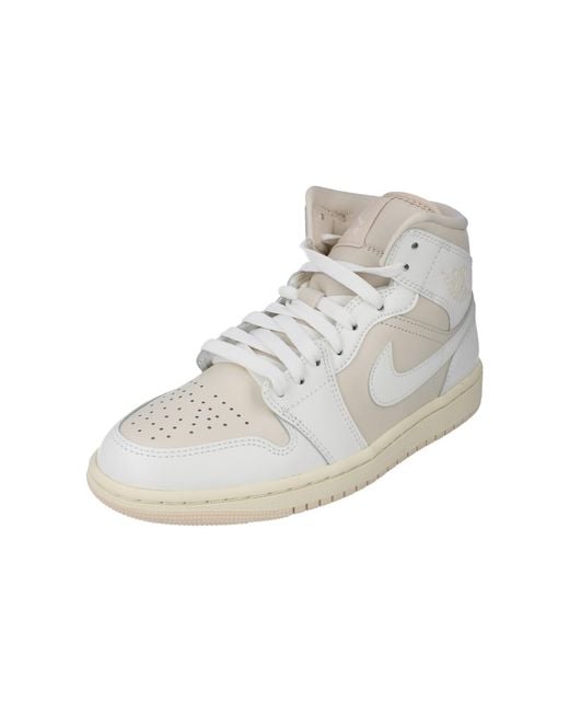 Nike Black Air Jordan 1 Mid Trainers