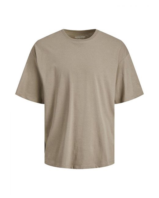 Jack & Jones Gray Plain T-Shirts From for men