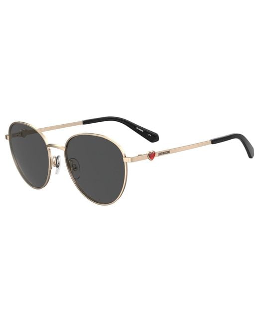 Moschino Black Accessories Moscsun Round Sungls
