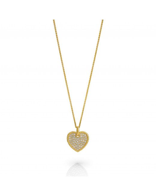 Orphelia Metallic 'Elite' 925 Sterling Set: Necklace + Earrings