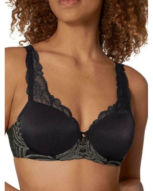 Triumph Black Lily Florale Wp Padded Bra