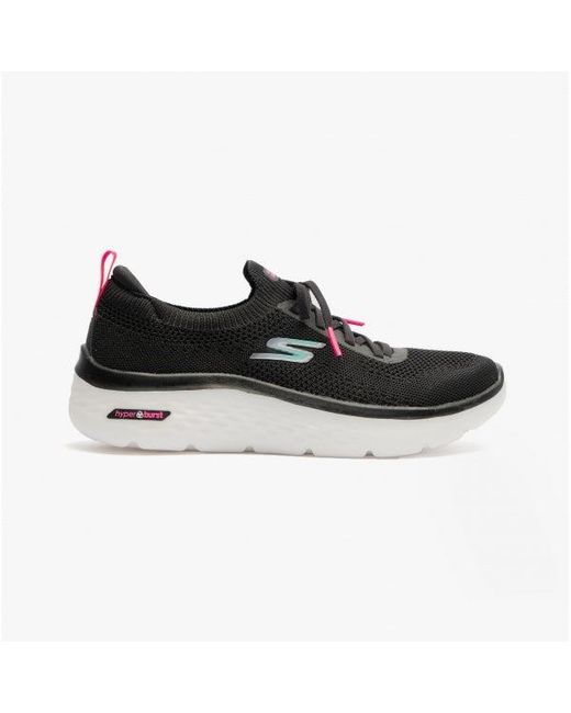 Skechers Black Go Walk Hyper Burst-Moon Wa Ladies 0 Trainers/Multi