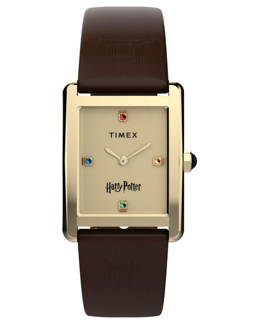 Timex Natural Harry Potter X Hailey Hogwarts Watch Tw2Y75700 Leather