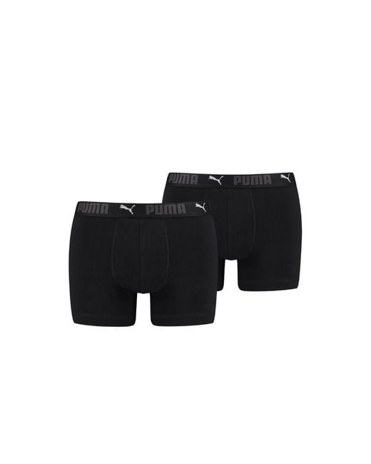 PUMA Black Sport 2 Pack Cotton Boxer for men