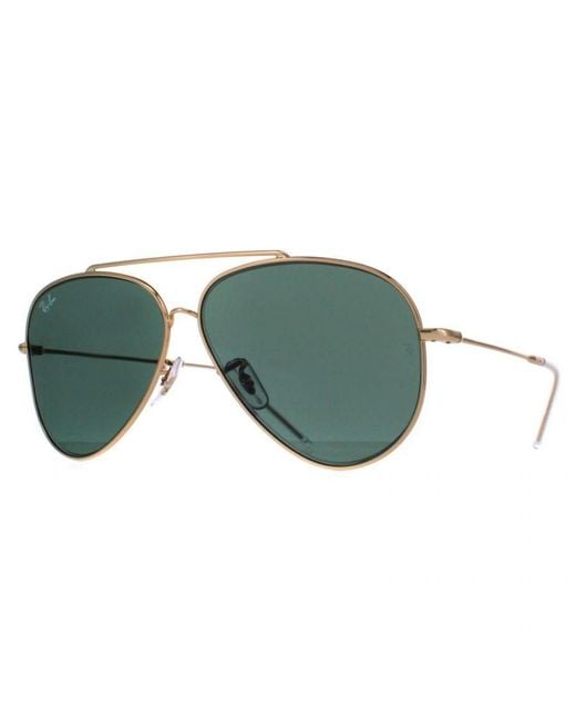 Ray-Ban Green Aviator Rb0101S Reverse Metal