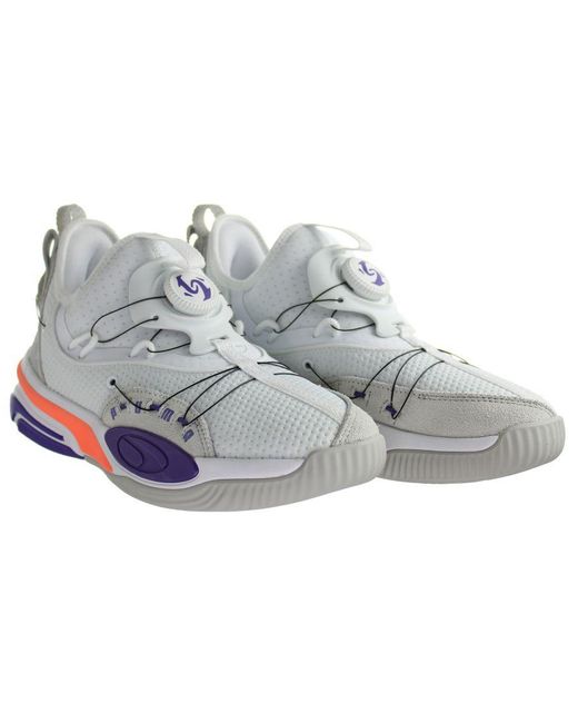PUMA Gray Double Disc White-ultra Violet Disc Synthetic S Trainers 194277 01 for men