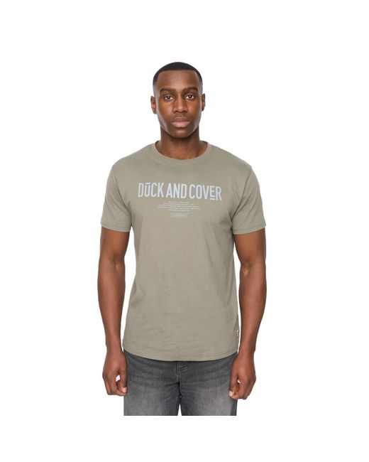 Duck and Cover Pittifore T-shirt (olijf) in het Gray voor heren