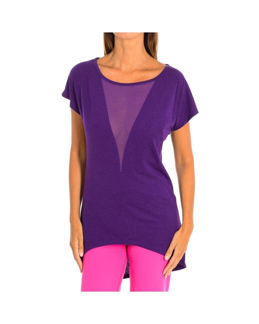 Zumba Purple Sports T-Shirt With Sleeves Z1T00683
