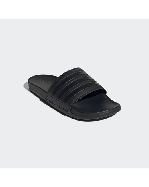 Adidas Black Adilette Comford Sliders for men