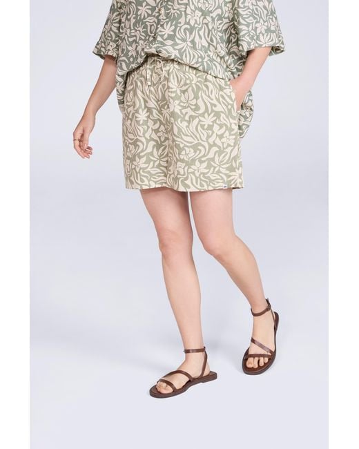 Mountain Warehouse Natural 'Nova' Linen Shorts Regular Fit Breathable Summer Bottoms Lyocell