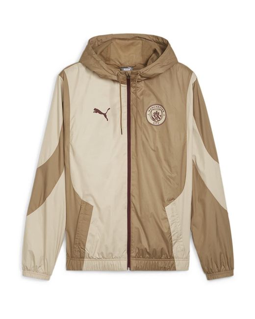 PUMA Natural Manchester City Woven Jacket for men