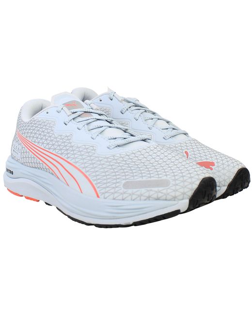 PUMA White Velocity Nitro 2 Gore-Tex Running Shoes