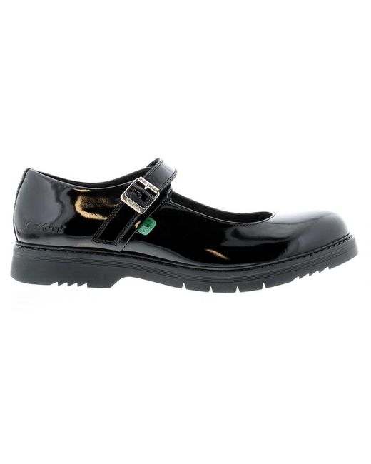 Kickers Black Finley Patent Shoes