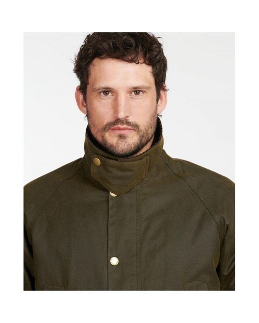 Barbour Green Stratford Wax Jacket for men