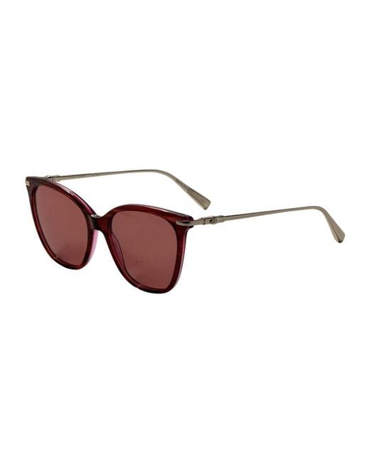 Longchamp Brown 55Mm Striped Lo757S-607