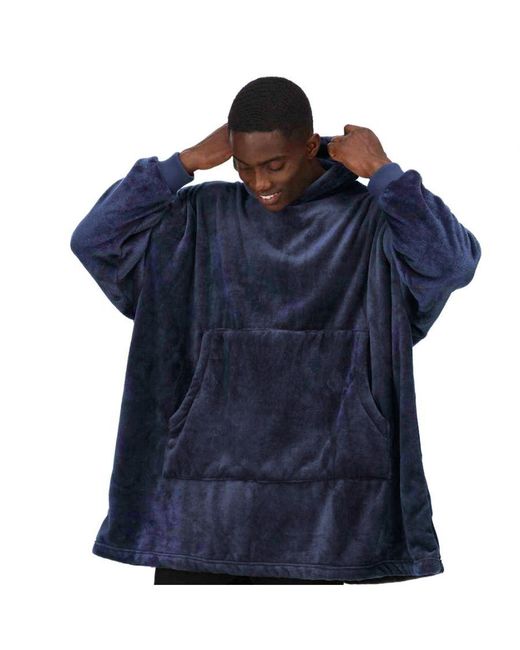 Regatta Volwassen Snuggler Fleece Oversized Hoodie (marine) in het Blue