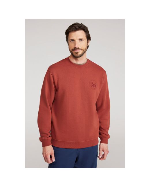 Mountain Warehouse Sweatshirt Rundhalsausschnitt Für Herren (Rostfarben) in Red für Herren