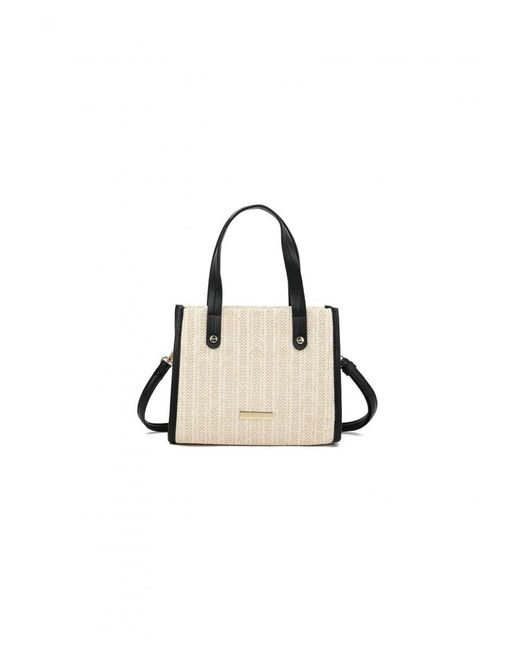 Where's That From White 'Carnaby' Small Square Cross Body Top Handle Bag