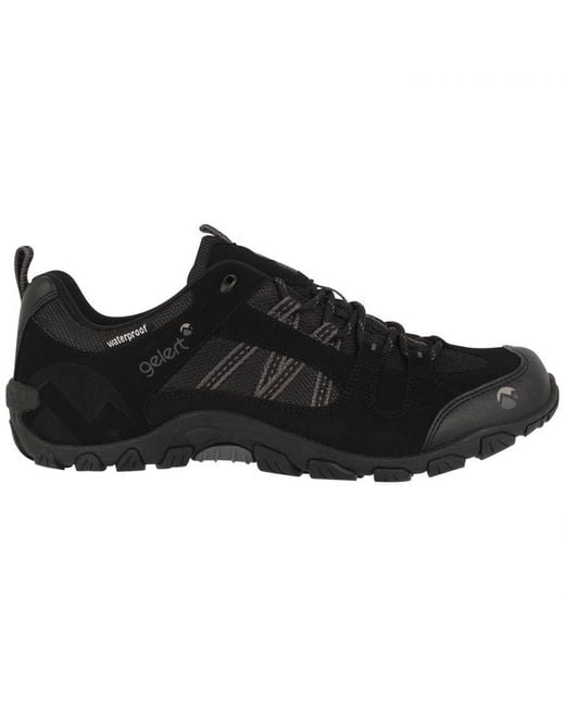 Gelert Black Rocky Walking Waterproof Shoes for men