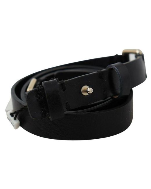 Gianfranco Ferré Black Solid Genuine Leather Waist Fashion Belt