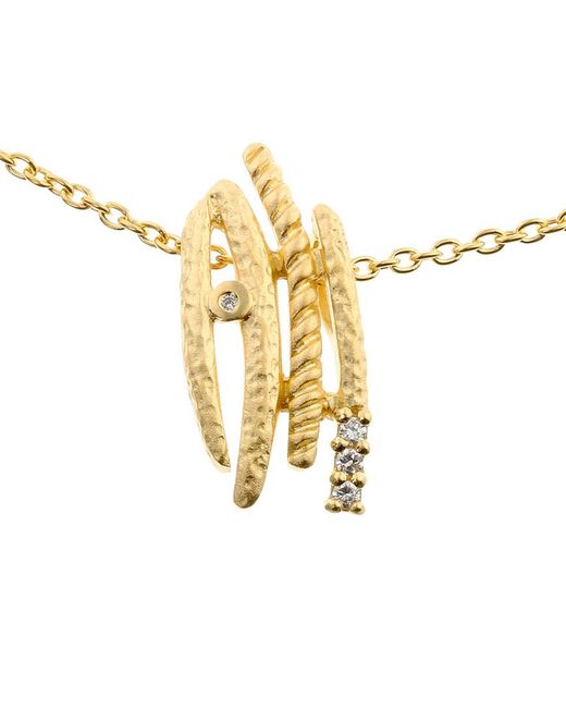 Orphelia Metallic 925 Sterling Chain With Pendant