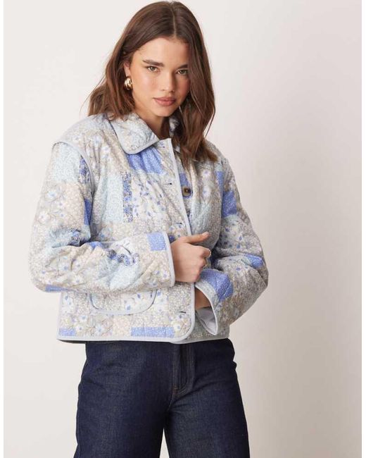 Y.A.S Blue Quilted Jacket