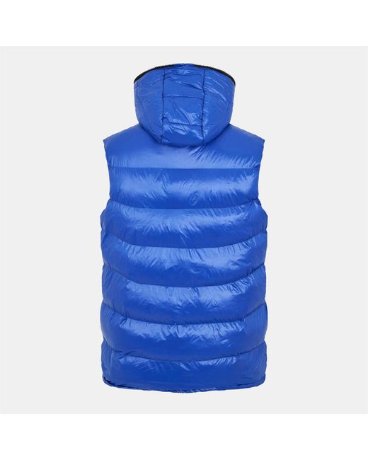 Born Rich Blue Mateo Hoody Gilet for men