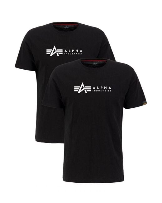 Alpha Industries Black Label T 2 Pack for men