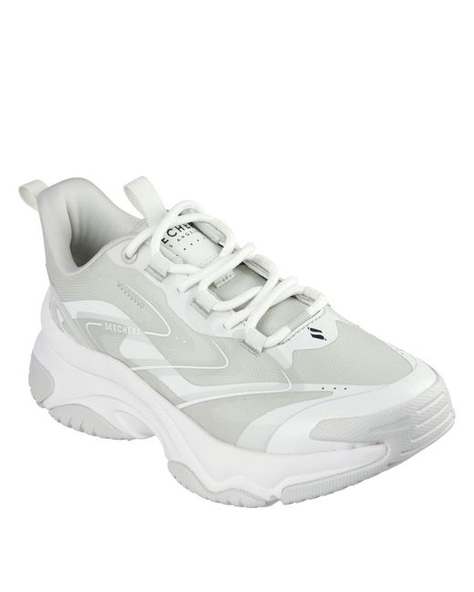 Skechers White Mh Antgrvty Classic Low Top Trainers