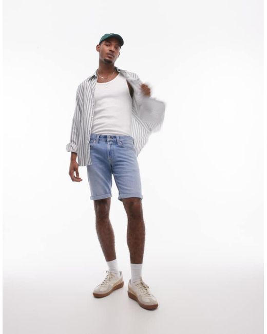 Tommy Hilfiger Blue Ronnie Denim Shorts for men