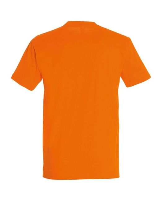 Sol's Orange Imperial Heavyweight Short Sleeve T-Shirt for men